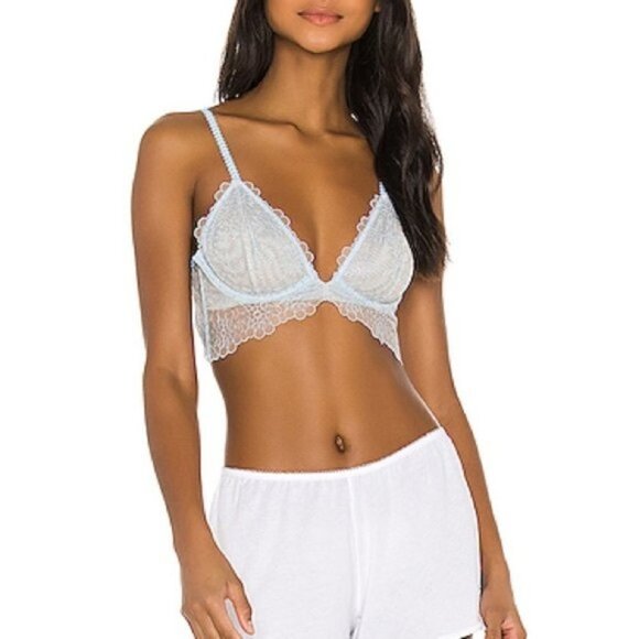 Free People Lucia Underwire Bra Blue Hydrandea - Picture 3 of 7